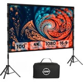 Beamerscherm met statief 120 inch, outdoor projectorscherm - Maat 120 inches