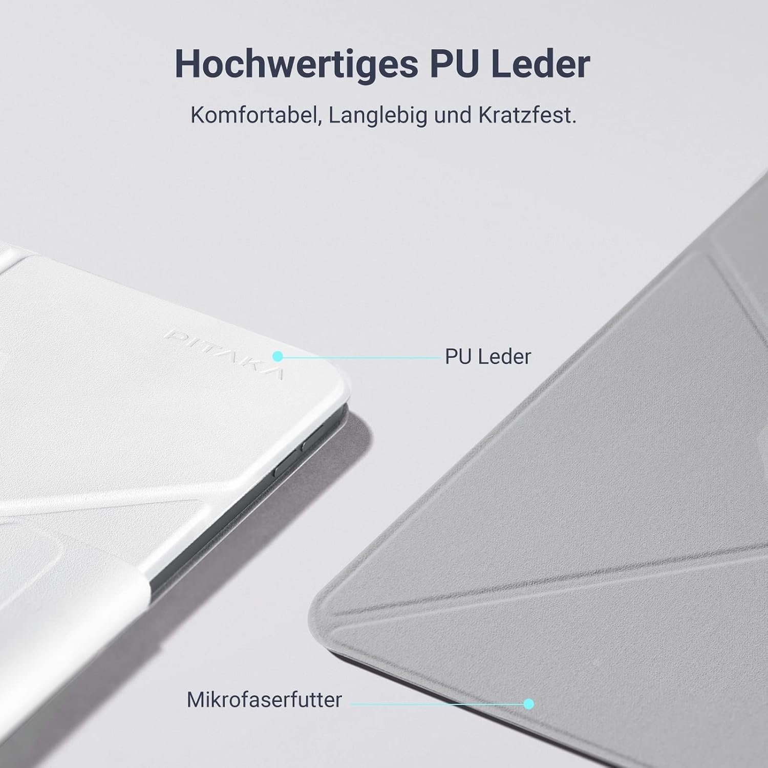 Lichtgewicht iPad Hoes voor Air 13" 2024 & Pro 12.9" (2018-2022) - Wit, met Penhouder & Standaard, 29% Korting