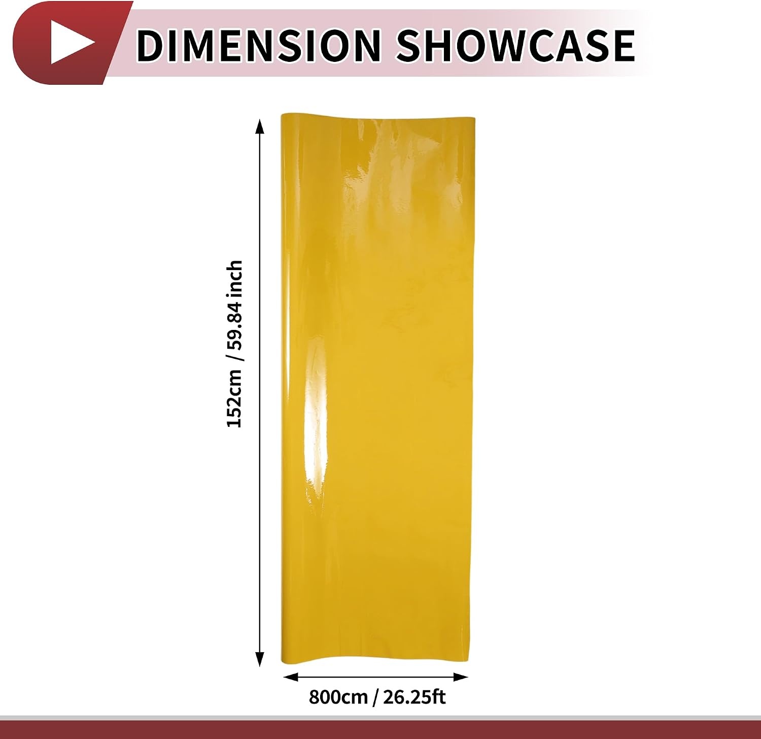 Universele Gele PVC Auto Beschermfolie - 7.9m x 1.5m | 34% Korting