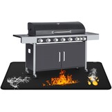 Vuurvaste Ondergrillmat 75x120 cm - Vloerbescherming voor BBQ & Buitenkeuken - 32% Korting