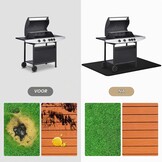Vuurvaste Ondergrillmat 75x120 cm - Vloerbescherming voor BBQ & Buitenkeuken - 32% Korting