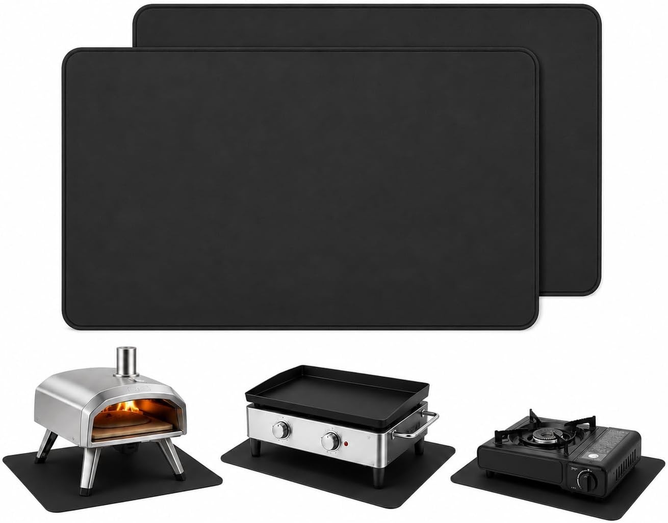 Vuurvaste Ondergrillmat 75x120 cm - Vloerbescherming voor BBQ & Buitenkeuken - 32% Korting