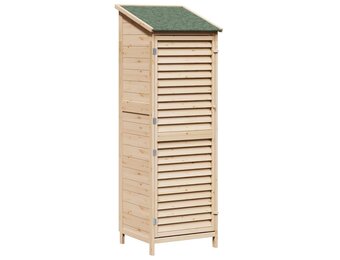 VidaXL Houten Tuinschuur Naturel 59,5x56x176,5 cm - 35% Korting