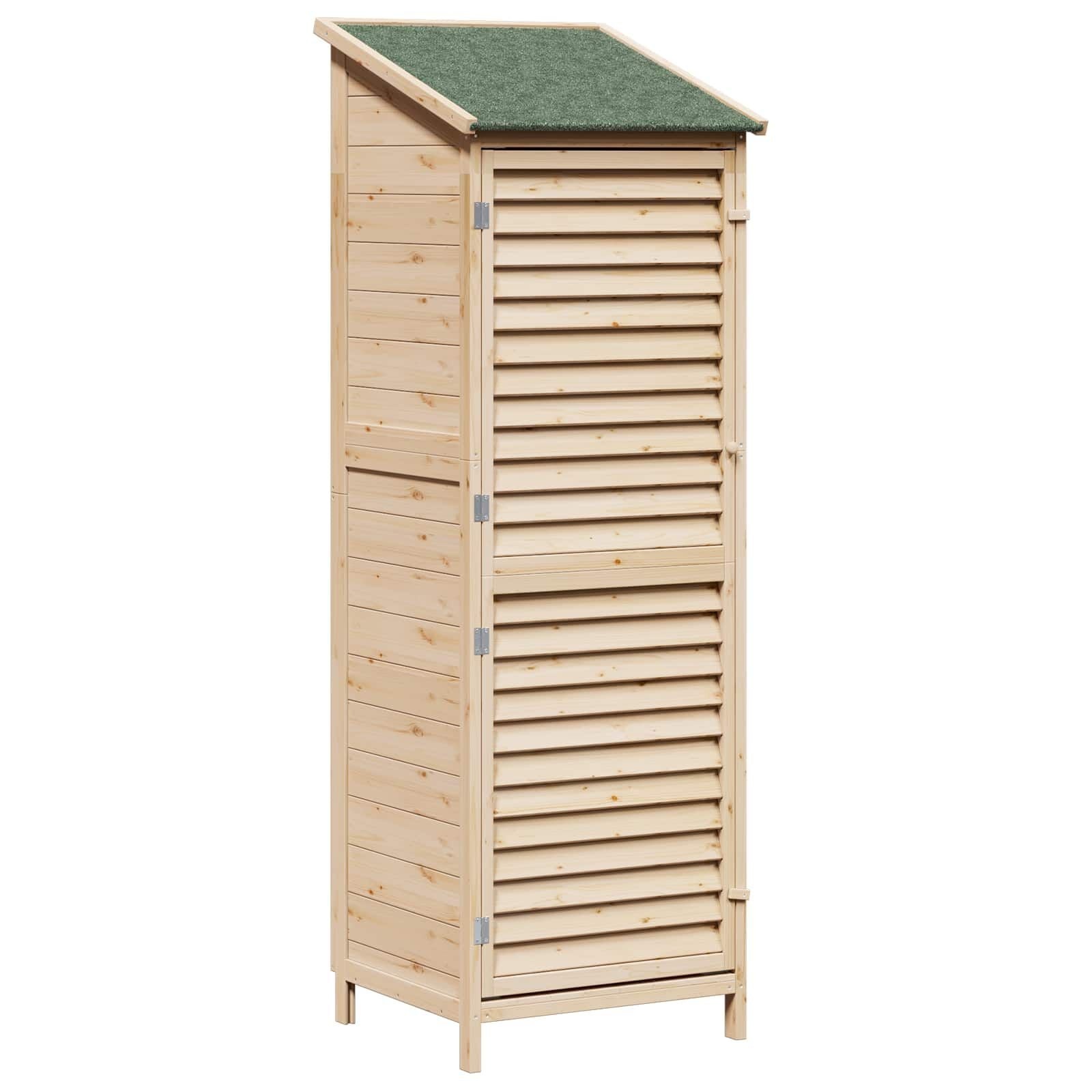 VidaXL Houten Tuinschuur Naturel 59,5x56x176,5 cm - 35% Korting