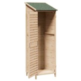 VidaXL Houten Tuinschuur Naturel 59,5x56x176,5 cm - 35% Korting