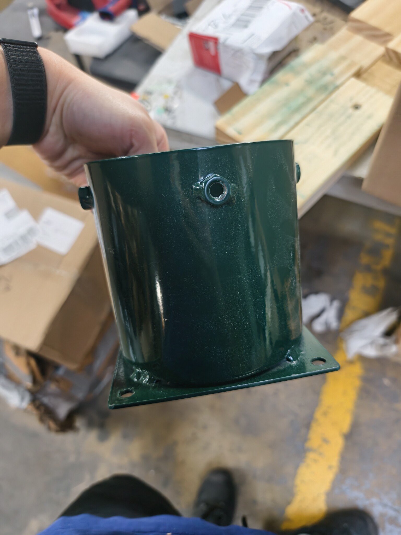 vidaXL Groene Kerstboomstandaard Grenenhout - 50x50x16 cm (Nu 51% Korting!)