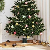 vidaXL Groene Kerstboomstandaard Grenenhout - 50x50x16 cm (Nu 51% Korting!)