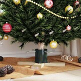 vidaXL Groene Kerstboomstandaard Grenenhout - 50x50x16 cm (Nu 51% Korting!)