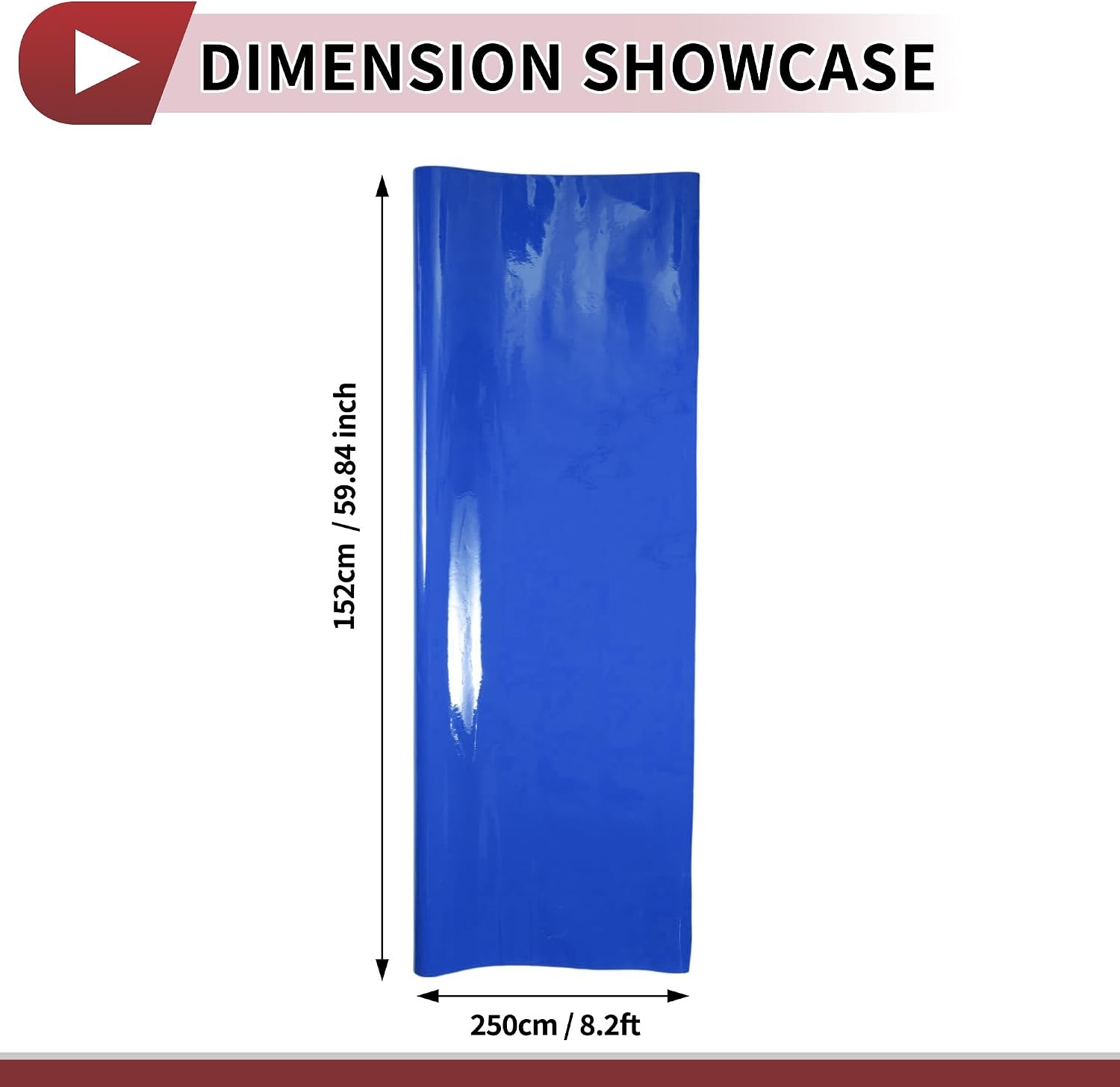 Universele Diepblauwe PVC Auto Beschermfolie - 8ft x 5ft
