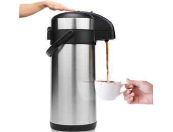 Pompkan Thermoskan RVS 5L | 20u warm, 36u koud | 53% Korting