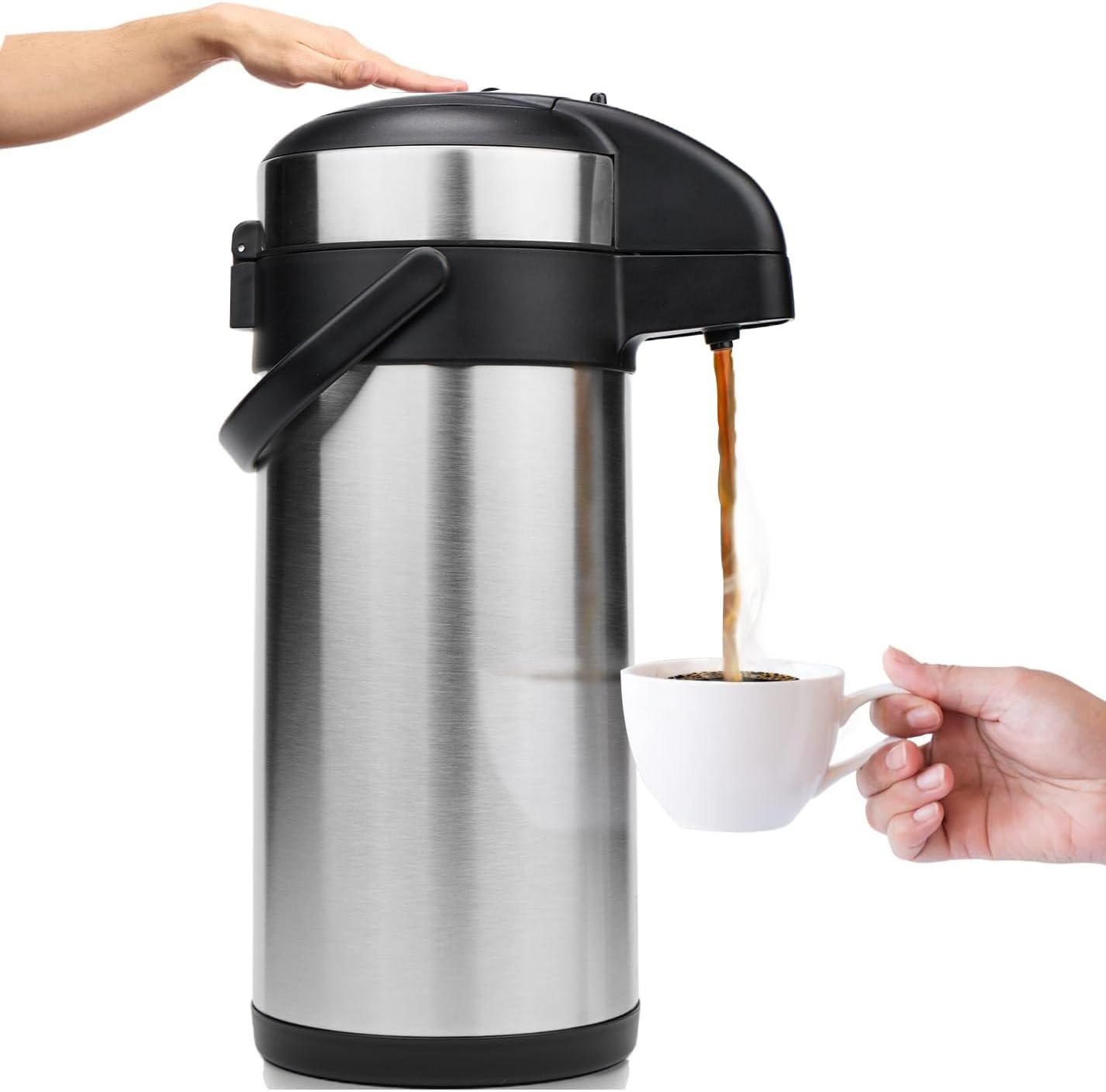 Pompkan Thermoskan RVS 5L | 20u warm, 36u koud | 53% Korting