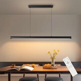 Dimbare Zwarte LED Hanglamp Eettafel 100cm - 34% Korting