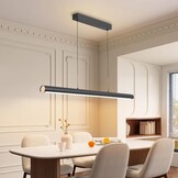 Dimbare Zwarte LED Hanglamp Eettafel 100cm - 34% Korting
