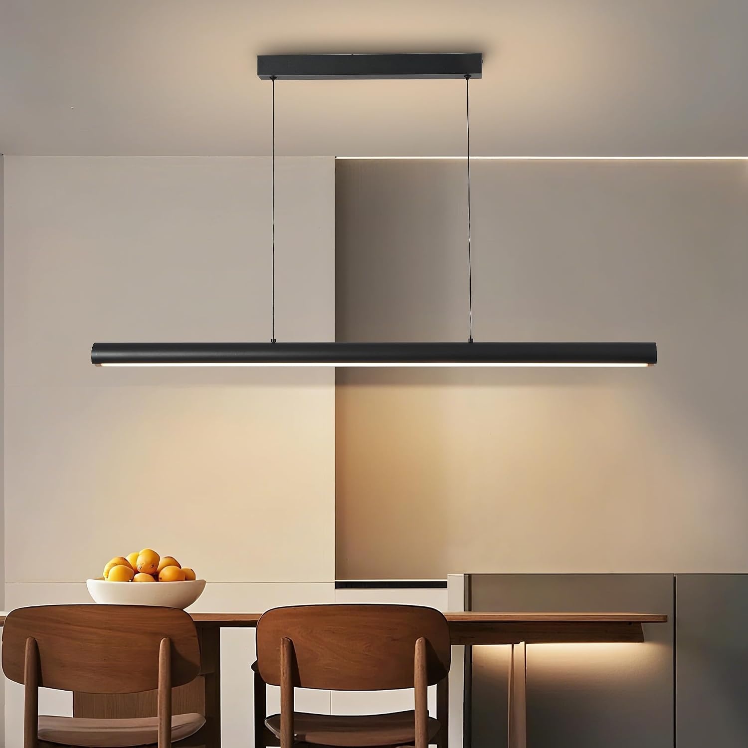 Dimbare Zwarte LED Hanglamp Eettafel 100cm - 34% Korting