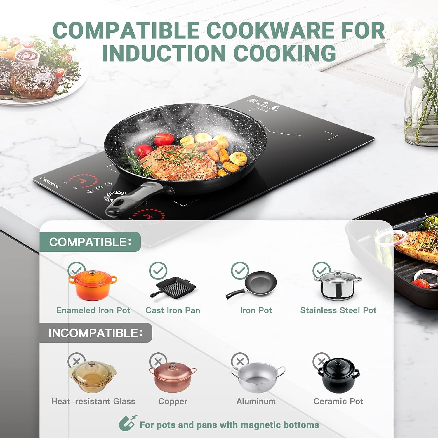 Dubbele Inductiekookplaat met Flexzone & 30% Korting