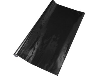 Universele Zwarte PVC Vinyl Beschermfolie 120x120 cm - 33% Korting