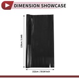 Universele Zwarte PVC Vinyl Beschermfolie 120x120 cm - 33% Korting