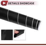 Universele Zwarte PVC Vinyl Beschermfolie 120x120 cm - 33% Korting