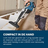 Bosch Accu Handstofzuiger GAS 18V-1 18V: 34% Korting!