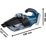 Bosch Accu Handstofzuiger GAS 18V-1 18V: 34% Korting!