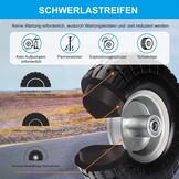 2 Steekwagenwielen Massief Rubber 200kg Draagvermogen - 33% Korting!
