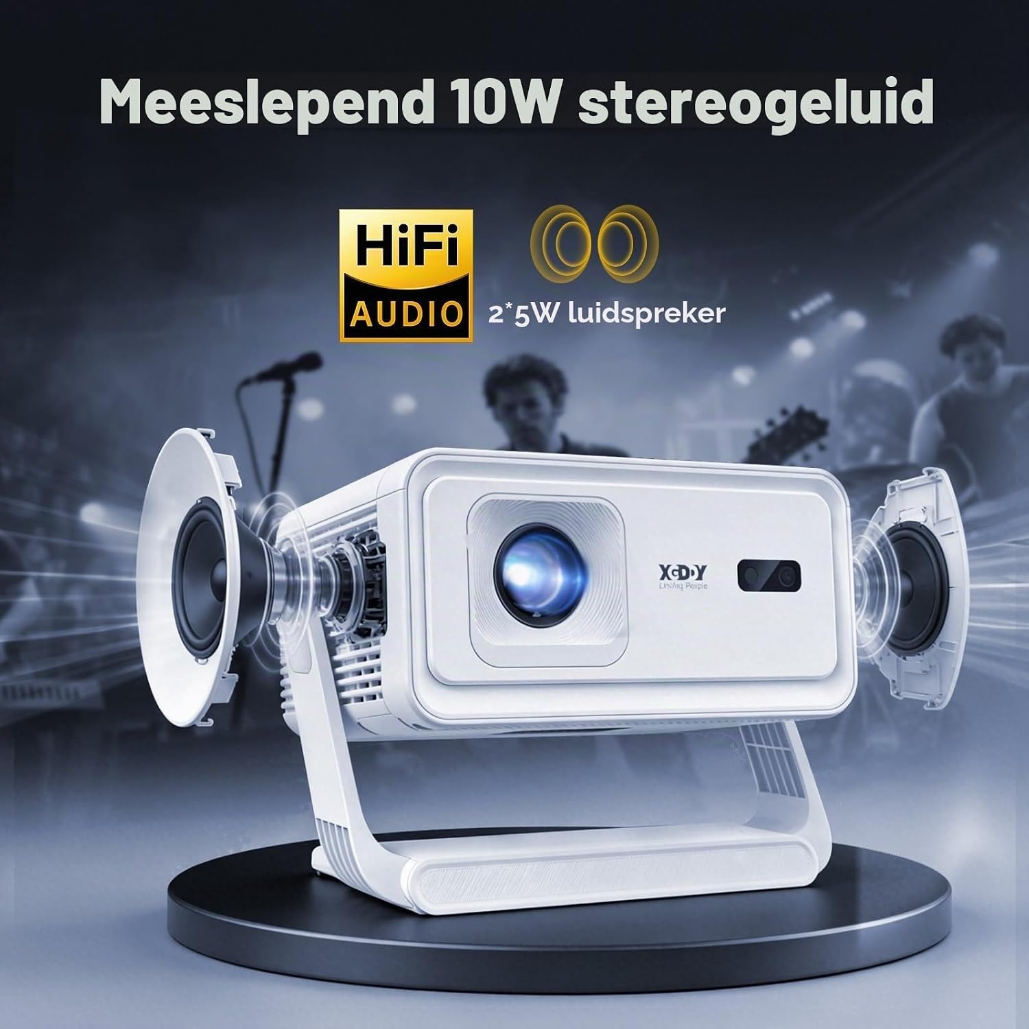 Thuisbioscoop Beamer | 1080P Full HD met 4K ondersteuning | Autofocus | 34% Korting