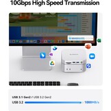 Externe SSD Docking Station 1TB voor Mac Mini M4 - 1000MB/s USB 3.2