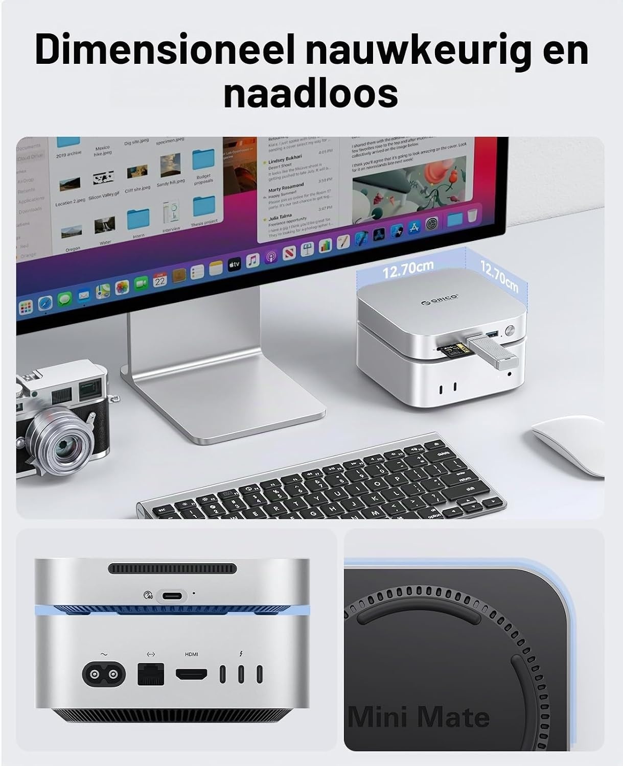 Externe SSD Docking Station 1TB voor Mac Mini M4 - 1000MB/s USB 3.2