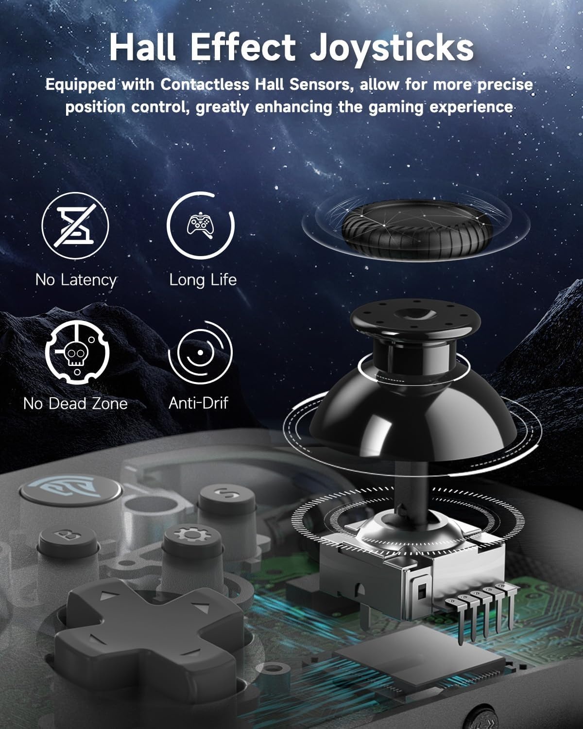 PC & Switch Controller: Hall-effect, Mechanisch, 40u Batterij - 32% Korting!