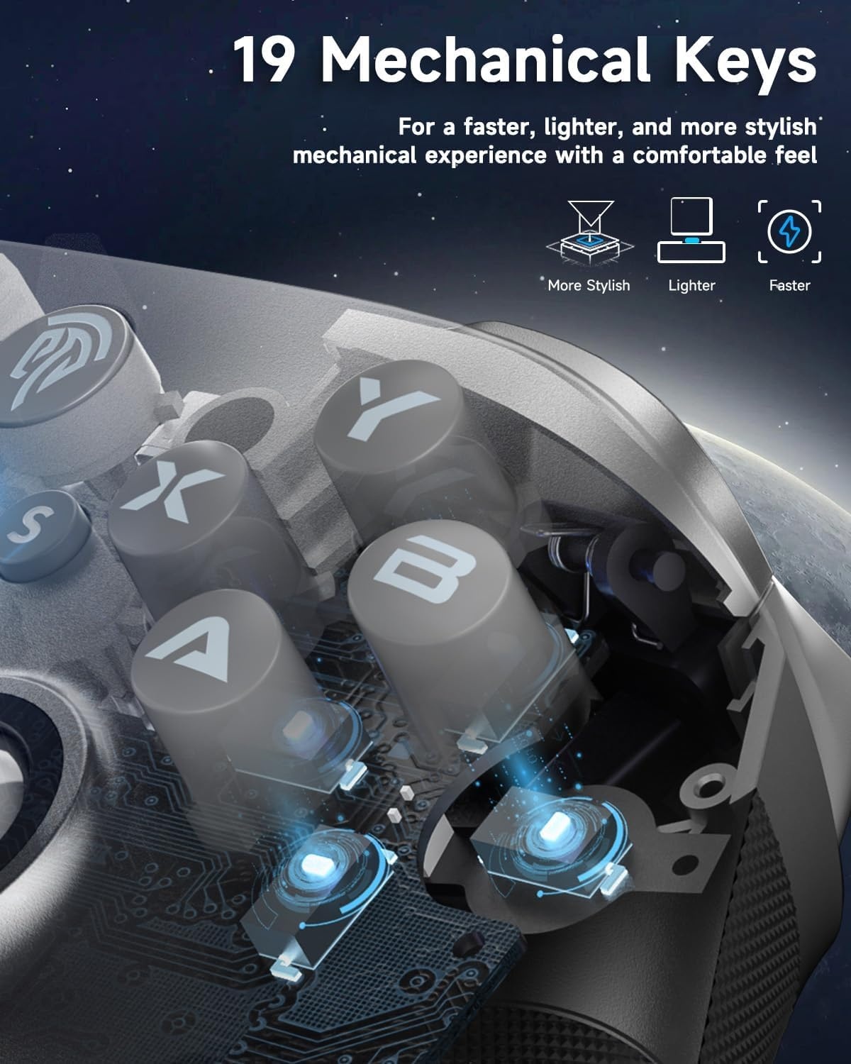PC & Switch Controller: Hall-effect, Mechanisch, 40u Batterij - 32% Korting!