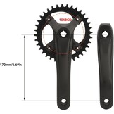 Crankstel Mountainbike 36T Single Speed - 33% Korting