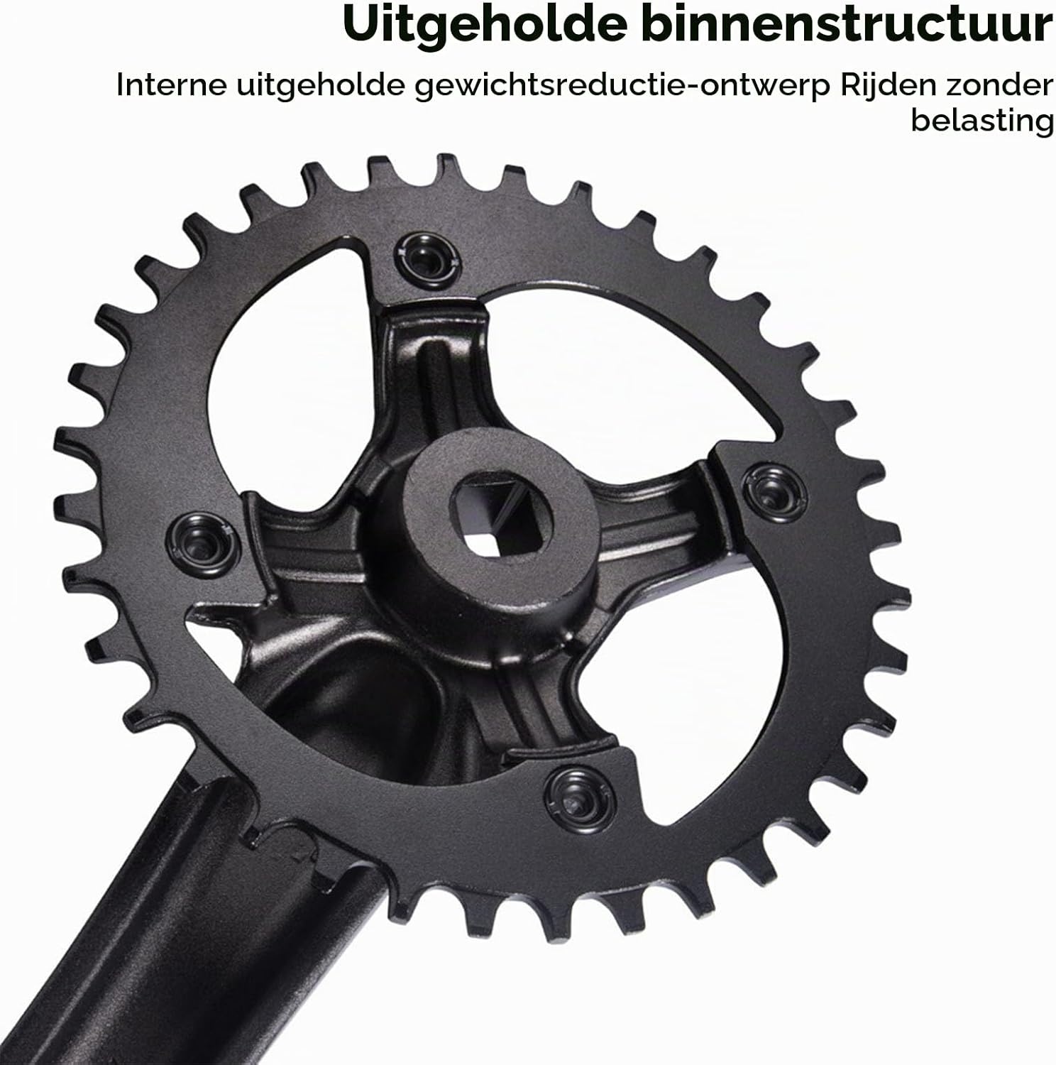 Crankstel Mountainbike 36T Single Speed - 33% Korting