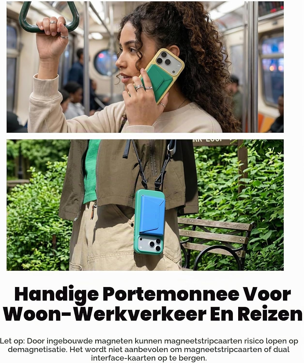 Minimalistische MagSafe Kaarthouder (8 kaarten) Taupe - 33% Korting