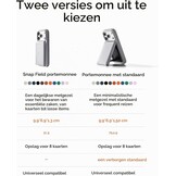 Minimalistische MagSafe Kaarthouder (8 kaarten) Taupe - 33% Korting