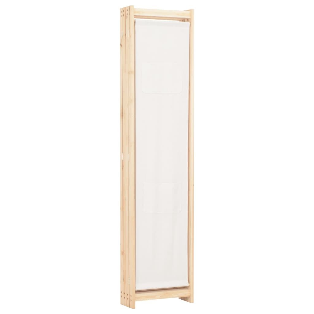 Kamerscherm met 4 panelen, crème, 160x170 cm, 34% korting