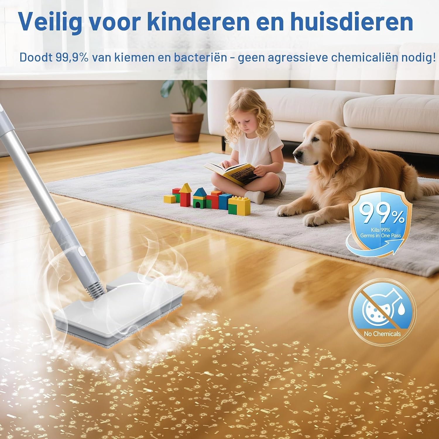 Multifunctionele Stoomreiniger FV07 | 15 Sec Opwarmtijd | 34% Korting