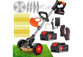 Draadloze Grastrimmer met 2x 21V Accu's & 800W Motor - 32% Korting!