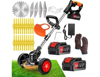 Draadloze Grastrimmer met 2x 21V Accu's & 800W Motor - 32% Korting!