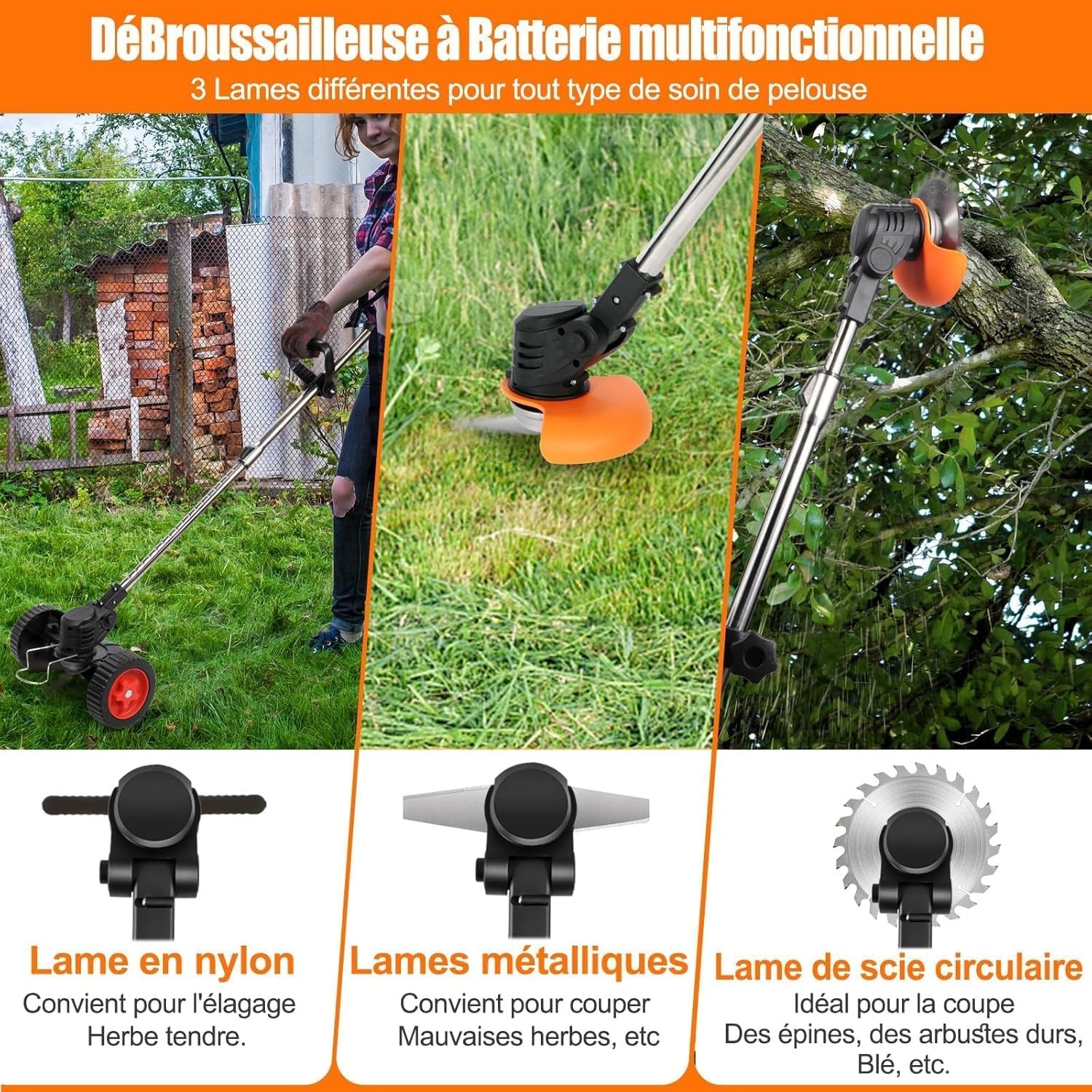 Draadloze Grastrimmer met 2x 21V Accu's & 800W Motor - 32% Korting!