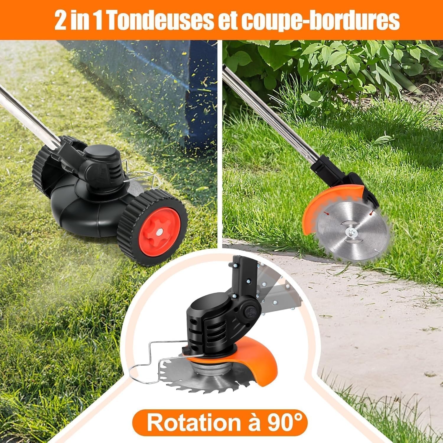 Draadloze Grastrimmer met 2x 21V Accu's & 800W Motor - 32% Korting!