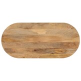 VidaXL Ovaal Tafelblad 110x50 cm Massief Mangohout - 34% Korting