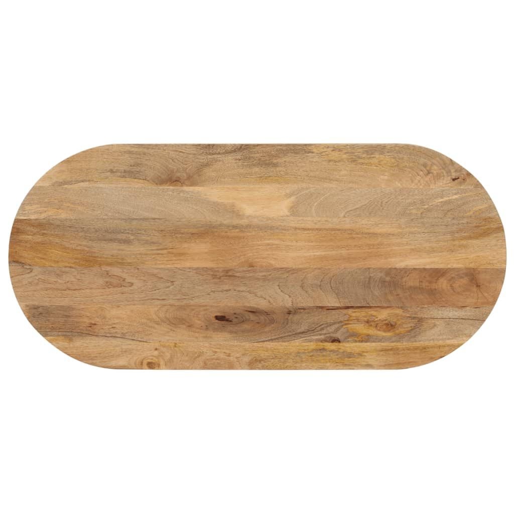 VidaXL Ovaal Tafelblad 110x50 cm Massief Mangohout - 34% Korting