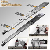 Zware Ladegeleiders 750mm met Vergrendeling - 34% Korting!