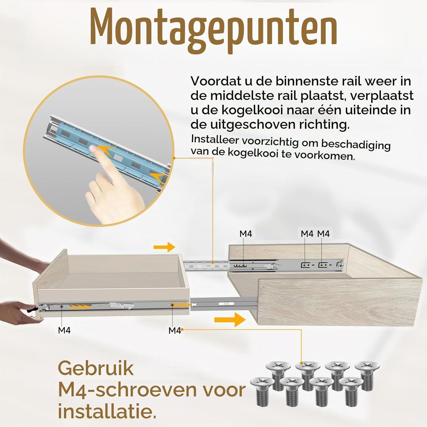 Zware Ladegeleiders 750mm met Vergrendeling - 34% Korting!
