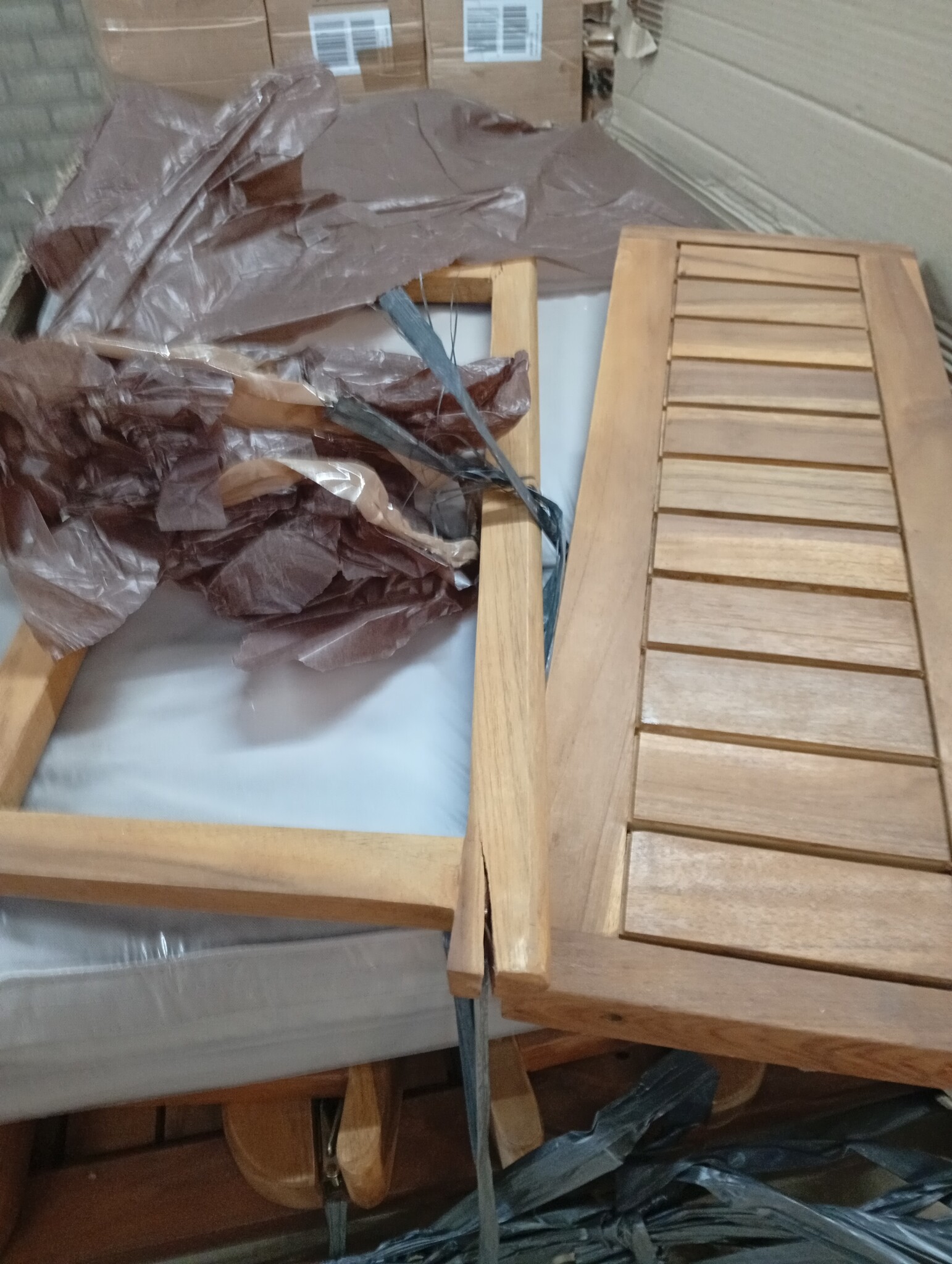 vidaXL Ligstoel met Kussen Massief Teak - 60% Korting