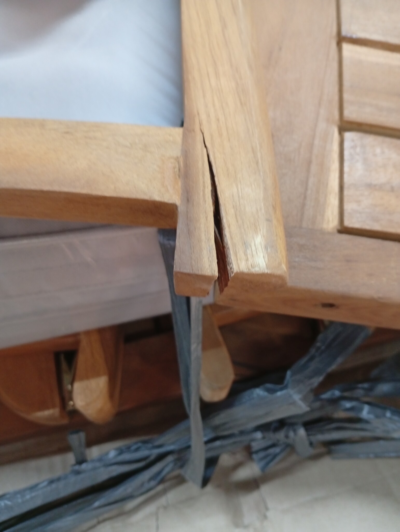 vidaXL Ligstoel met Kussen Massief Teak - 60% Korting