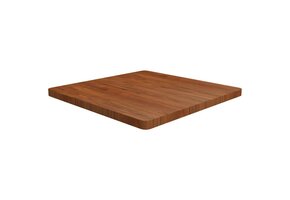 vidaXL Tafelblad Eikenhout Donkerbruin 80x80cm - 66% Korting!
