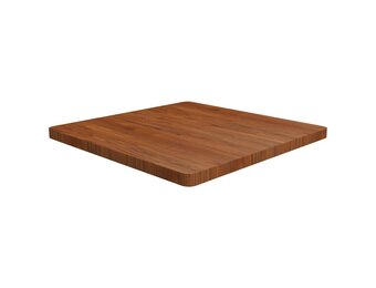 vidaXL Tafelblad Eikenhout Donkerbruin 80x80x4cm - 54% Korting