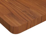 vidaXL Tafelblad Eikenhout Donkerbruin 80x80x4cm - 54% Korting