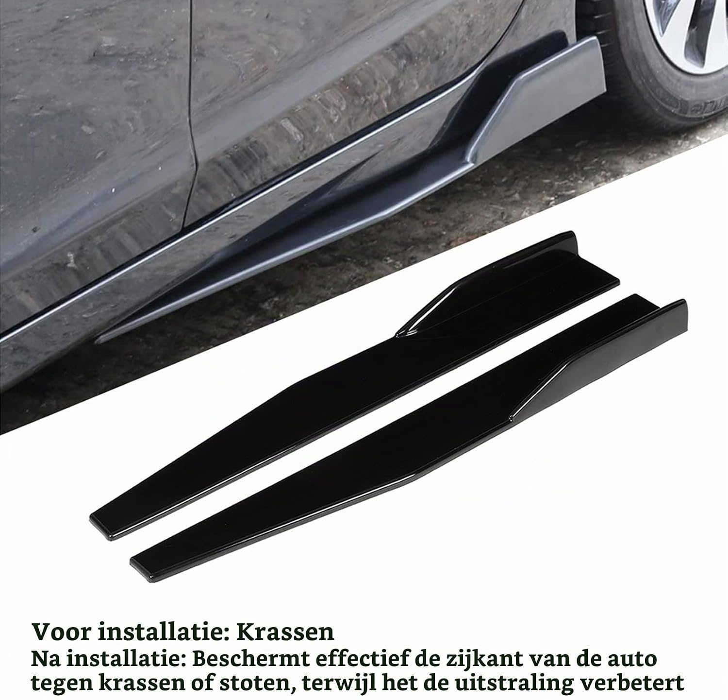 Universele Zijskirts Auto 74,5 cm Zwart (33% Korting)